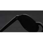 OWL ® 010 C1 Round Eyewear Sunglasses Women's Men's Plastic Round Circle Black Frame BlackLens One Pair