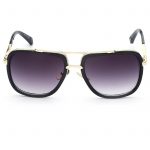OWL ® 011 C1 Aviator Eyewear Sunglasses Women's Men's Metal Black Frame Smoke Lens One Pair