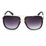 OWL ® 011 C3 Aviator Eyewear Sunglasses Women's Men's Metal Black Frame Smoke Lens One Pair