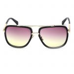 OWL ® 011 C5 Aviator Eyewear Sunglasses Women's Men's Metal Black Frame Pink Lens One Pair