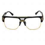 OWL ® 020 C3 Rectangle Eyewear Sunglasses Women's Men's Plastic Black Frame Clear Lens One Pair