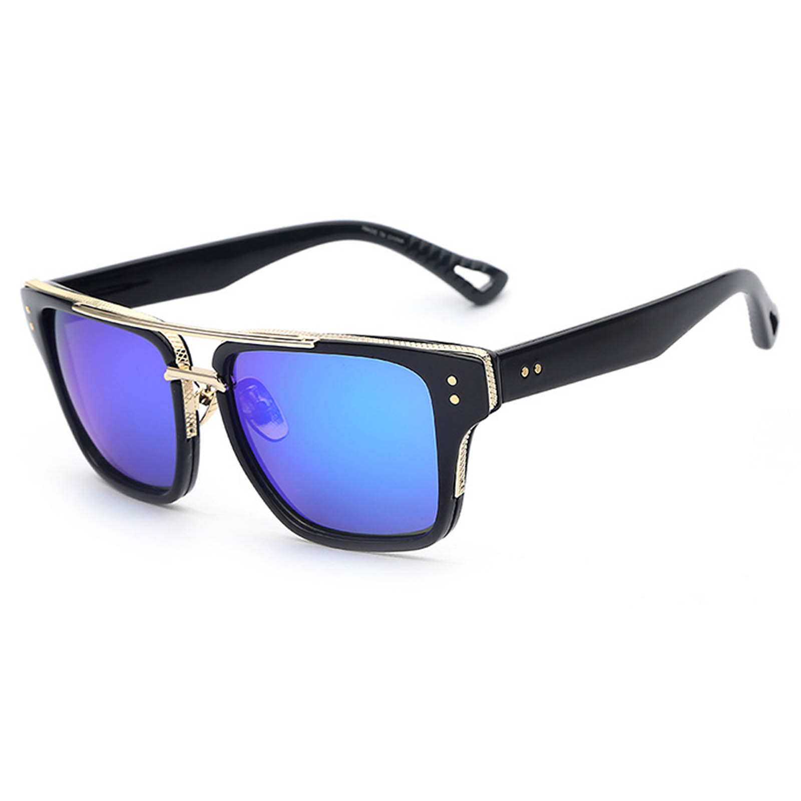 OWL ® 026 C1 Rectangle Eyewear Sunglasses Women’s Men’s Plastic Black ...