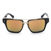 OWL ® 026 C2 Rectangle Eyewear Sunglasses Women's Men's Plastic Black Frame Orange Lens One Pair