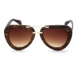 OWL ® 028 C6 Aviator Eyewear Sunglasses Women's Men's Plastic Brown Frame Brown Lens One Pair