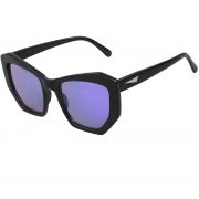 OWL ® 059 C1 CatPentagon Eyewear Sunglasses Women's Men's Plastic White Frame Purple Lens One Pair