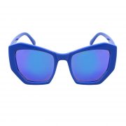 OWL ® 059 C3 Cat Pentagon Eyewear Sunglasses Women's Men's Plastic Blue Frame Blue Lens One Pair