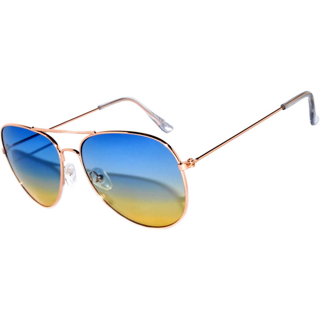 Owl ® Eyewear Sunglasses 064 Womens Mens Aviator Metal Frame Colored Lens One Pair Online 