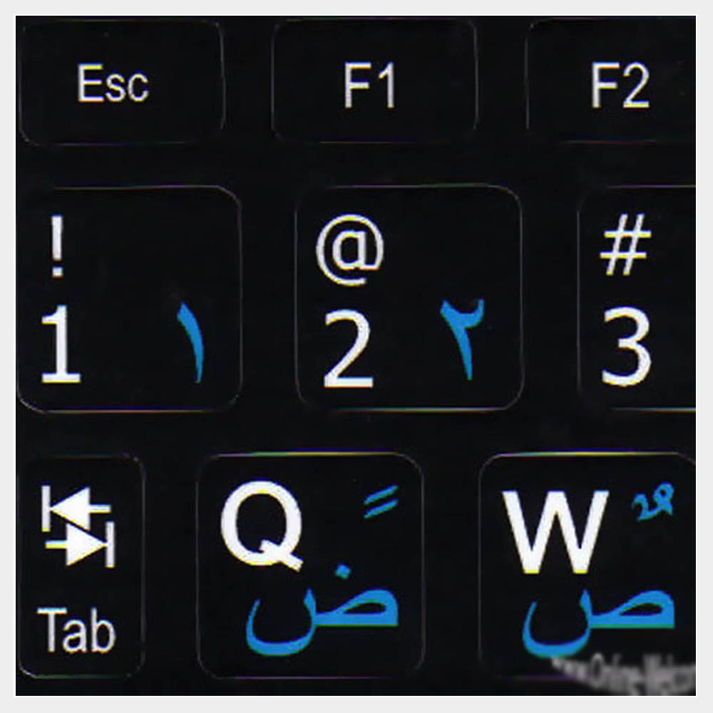Farsi keyboard labels for Notebook Mini
