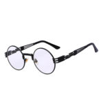 steampunk shape sunglasses black clear len