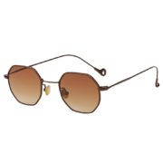 octagon shades sunglasses,bronze-copper brown lens