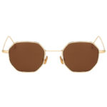octagon shades sunglasses,bronze-copper brown lens