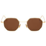 octagon shades sunglasses,bronze-copper brown lens