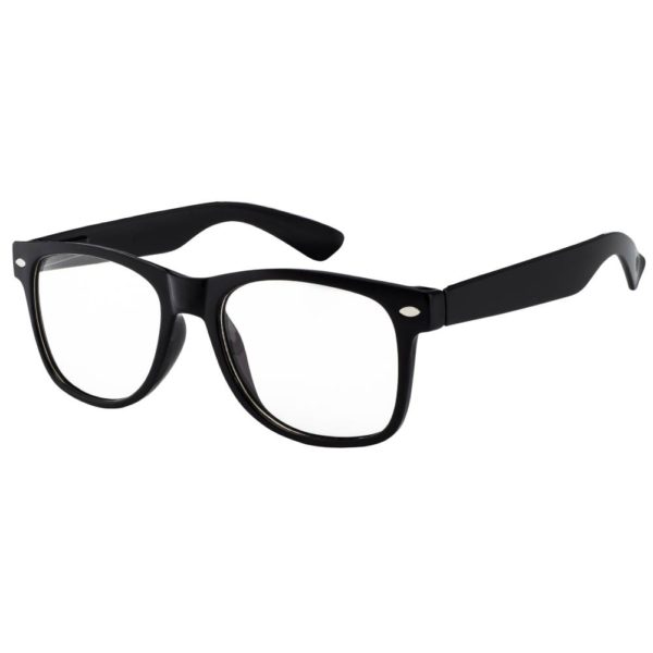 black clear lens sunglasses