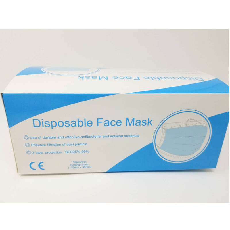 box of 50 disposable face mask